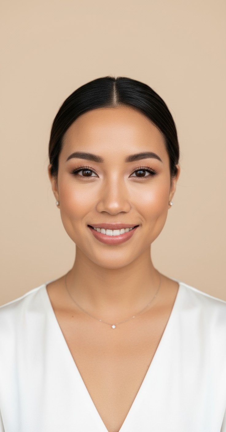 After Wedding Low Bun Updo